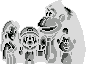 Creepy DK family pixelart
